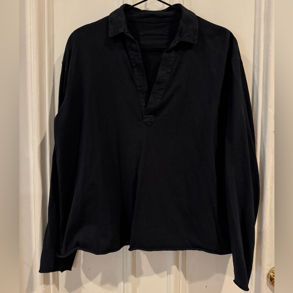 Frank & Eileen Black Patrick Popover Henley - Women’s Small